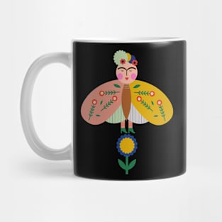 Cute Frida kahlo butterfly colorful summer flowers viva la vida Mug